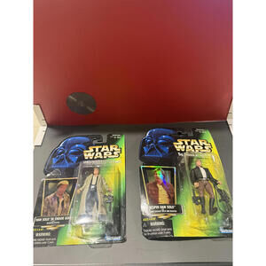 Star Wars POTF Han Solo Duo - Bespin & Endor Gear - Green Card SEALED